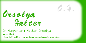 orsolya halter business card